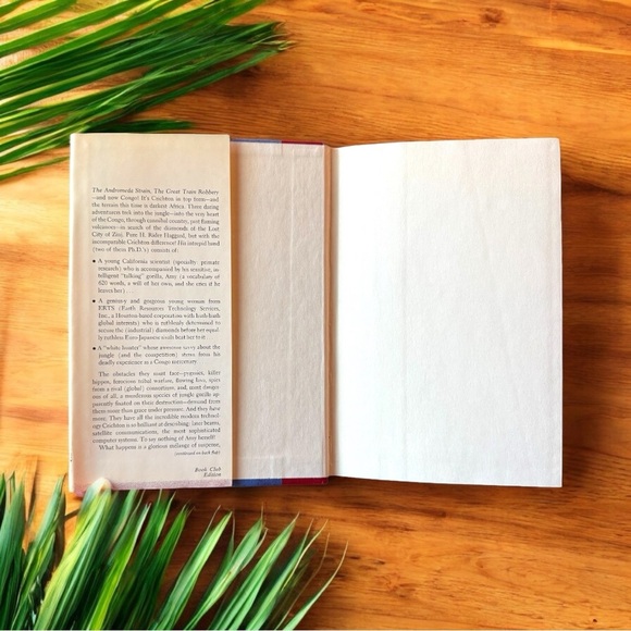 VINTAGE 1980 Congo by Michael Crichton - Book Club Edition - Picture 5 of 9